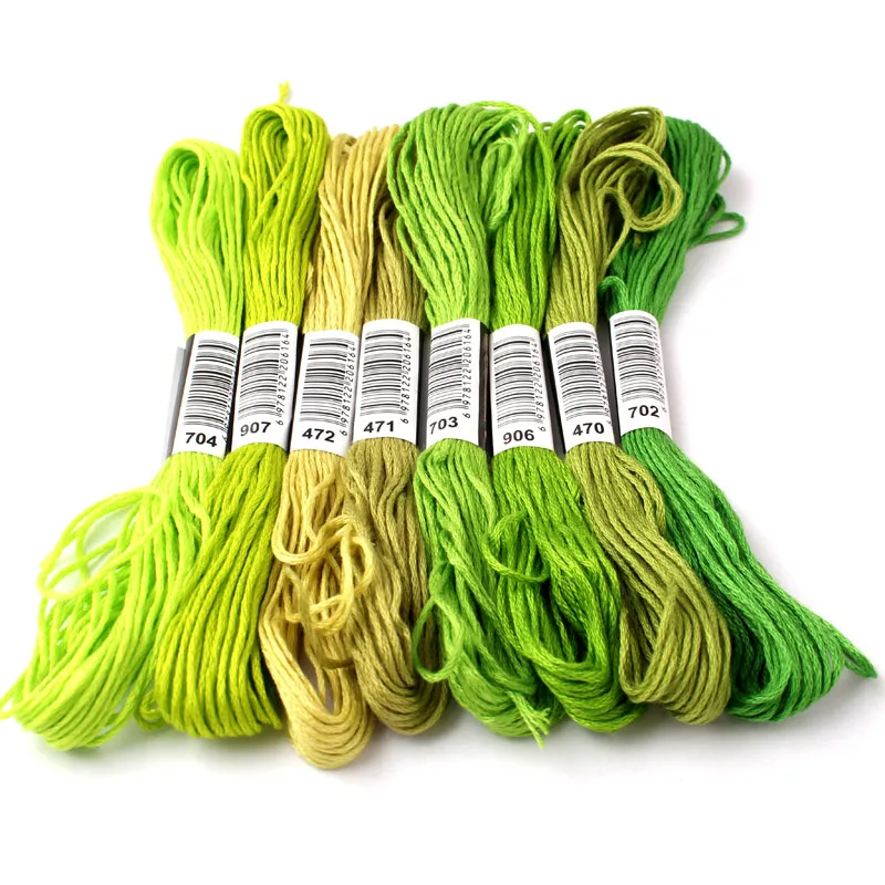 Cross Stitch Floss Cross Stitch thread The Unique Style 8 Cross Stitch Embroidery Thread Floss Sewing Skeins Craft Dofferent Gradient Color