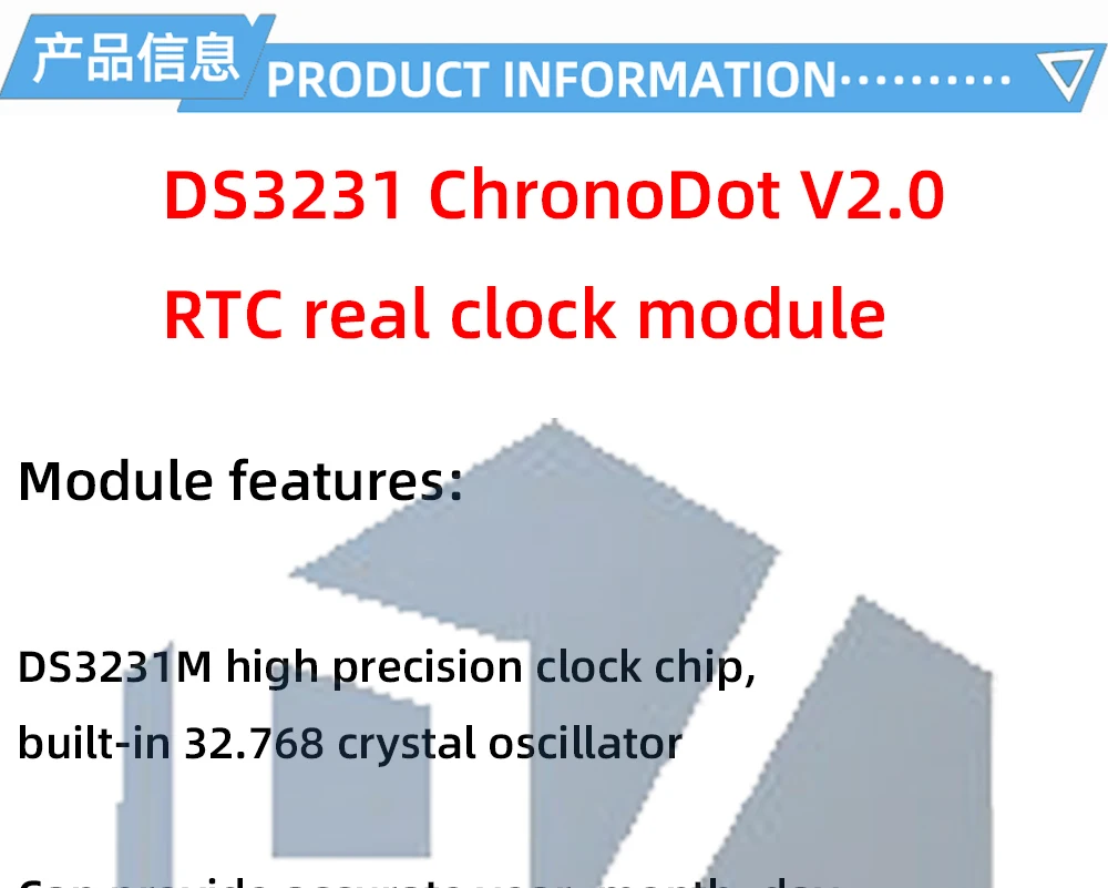 1~10 Stück RTC Echtzeit-Uhr-Modul DS3231 ChronoDot V2.0 I2C für Speicher DS3231 Modul für Raspberry Pi Arduino – Detail 2