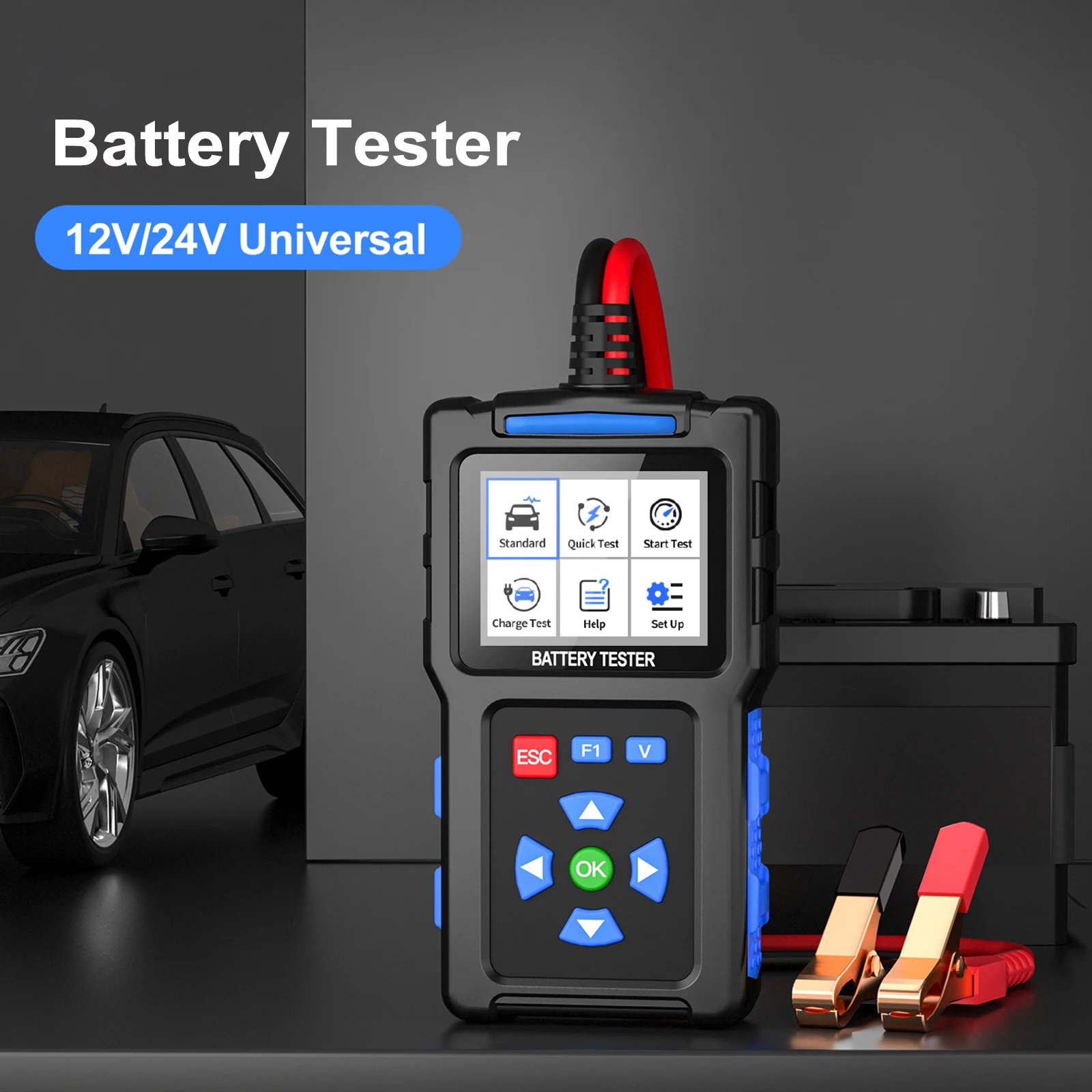 12 v24v Autobatterie tester Autobatterie tester 20-200 cca 10ah-300ah Blei-Säure-Agm Flat Agm Gel Gel Batterien Tester