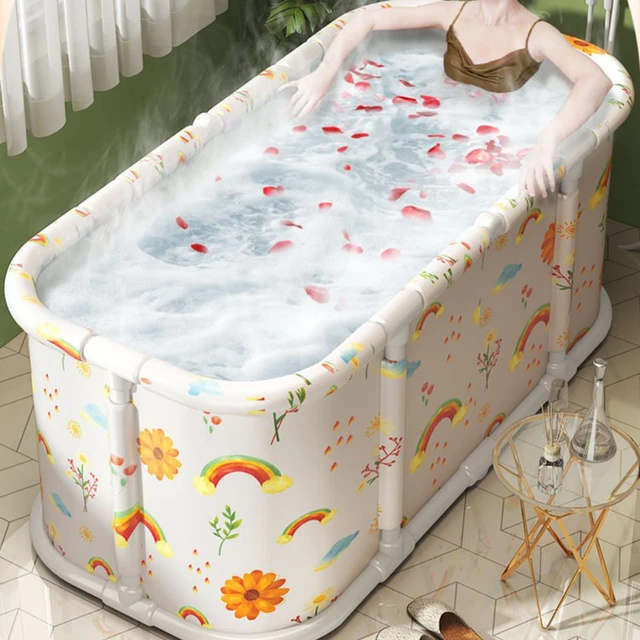 Pieghevole grande vasca da bagno portatile adulti pieghevole corpo intero  confortevole bagno Mobile oversize goditi la vita Banheira bagno GXR25XP -  AliExpress