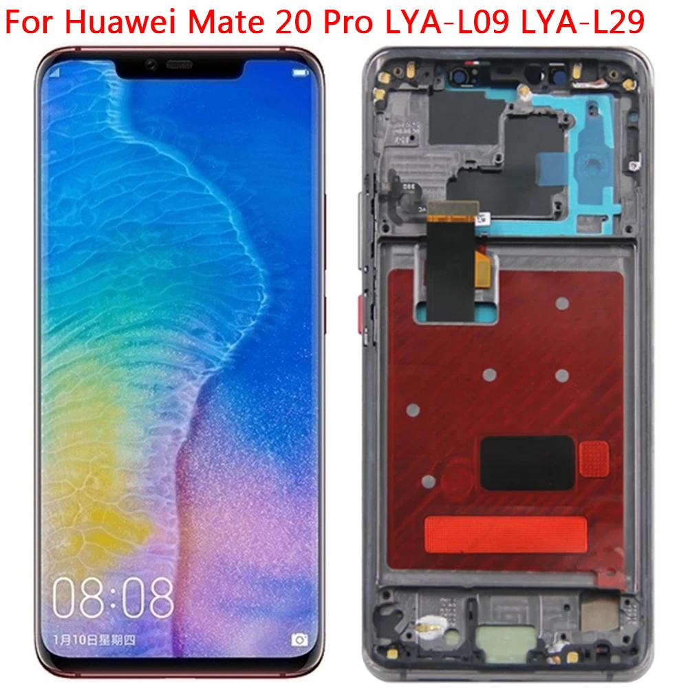 For Huawei Mate 20 Pro LCD Display Touch Screen With Frame 6.39