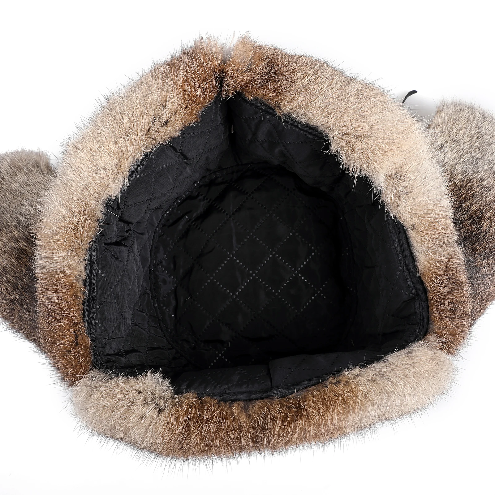 Chapka Aviateur En Cuir PU Avec Fausse Fourrure - Cache-oreilles Et Lunettes - Unisexe Pour Ski, Moto, Hiver