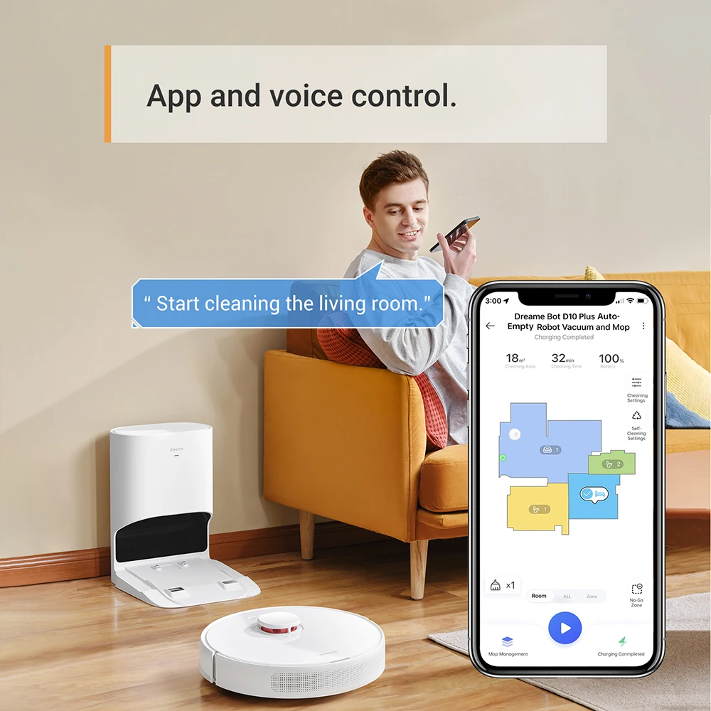 Dreame Bot D10 Plus odkurzacz Robot z pustą stacją dokującą, nawigacją LDS, ssaniem 4000Pa, obsługą Alexa i Mi Home Smart Home 5 Dreame Bot D10 Plus odkurzacz Robot z pustą stacją dokującą, nawigacją LDS, ssaniem 4000Pa, obsługą Alexa i Mi Home Smart Home 5