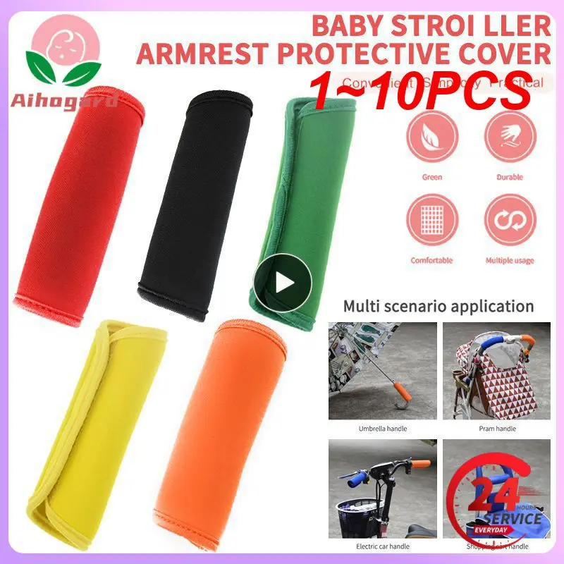 

1~10PCS Baby Stroller Accessories Baby Pram Handle Cover Pushchair Stroller Armrest Protective Case Sleeves Luggage Handle