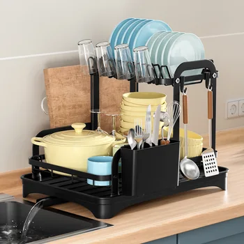 2 Tier Dish Drying Rack 5