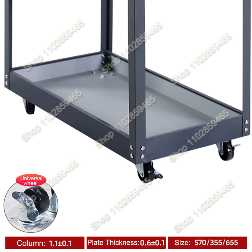 Mechanical Workshop ToolsCart Trolley Toolbox Tool Cart With Universal Wheels Workshop Holder Cabinet Garage Workbench 2 Layer