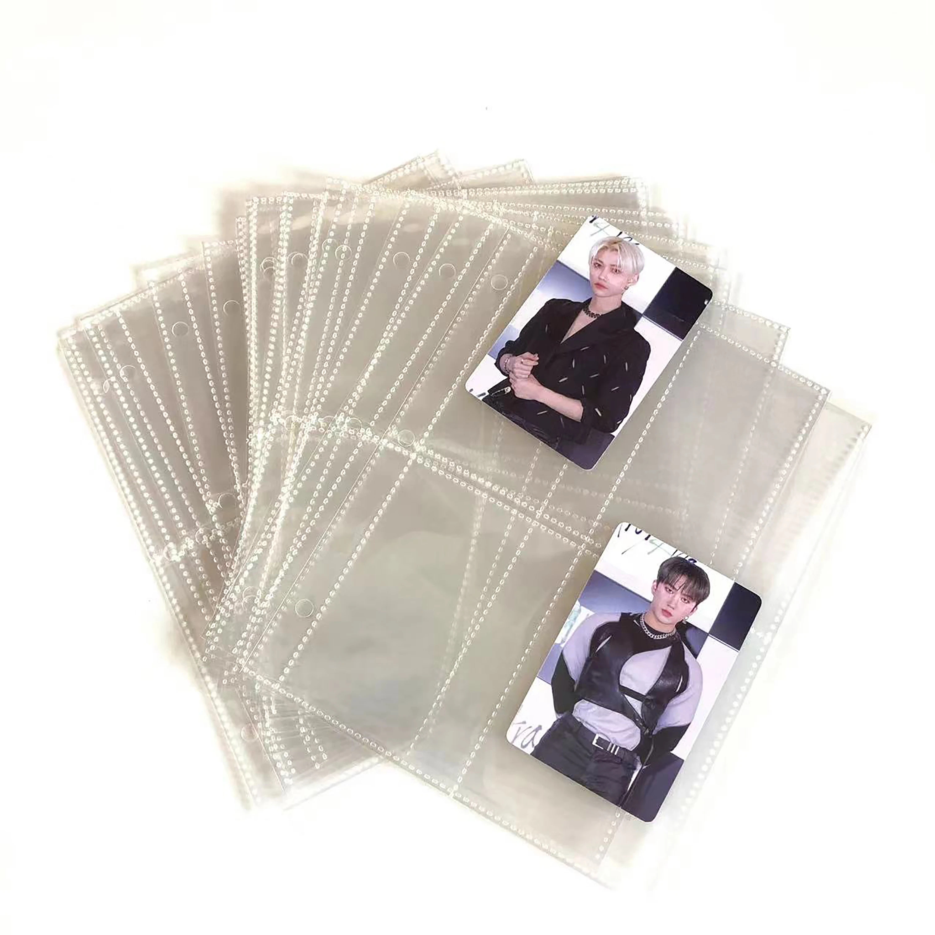 Photocard Kpop Binder 25 Sheets 200 Pockets 4 Inch Photo Album Sleeves in  Loose Leaf Refillable A5 6 Rings Photo Binder - AliExpress
