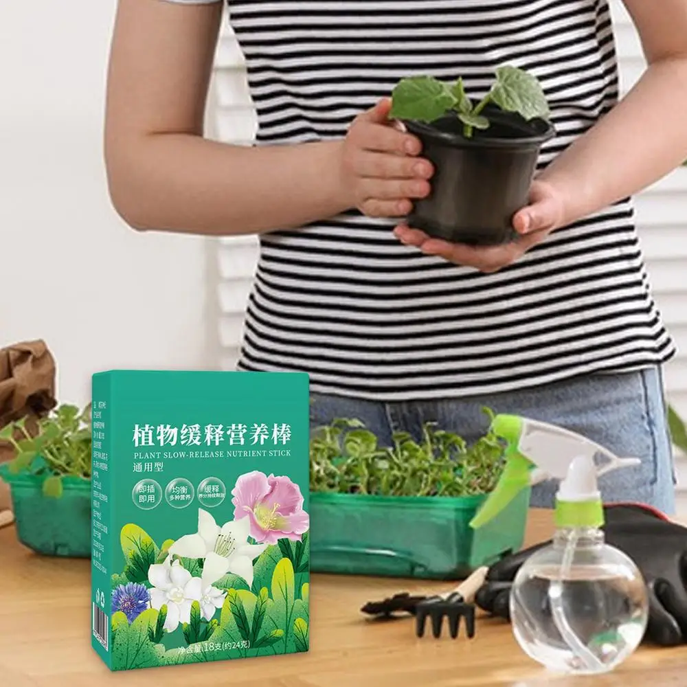 Plant Food Sticks 18X Plant Food Organic Spikes Fruit Tree Fertilizer Spikes All-Purpose Houseplant Fertilizer For Indoor And