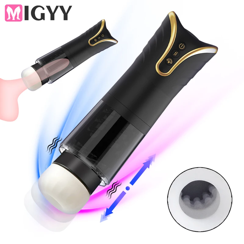 Masturbatore automatico telescopico rotante per uomo_voghion.com