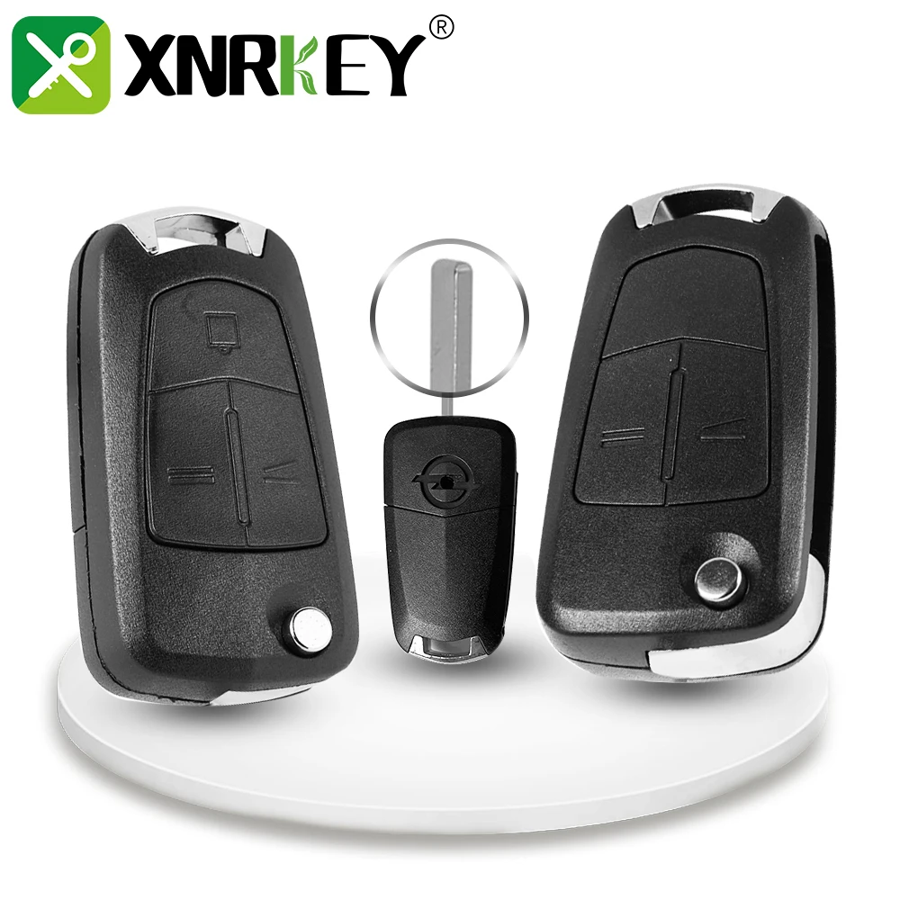 XNRKEY Flip Folding Remote Car Key Shell Case Cover for Vauxhall Opel Astra H Corsa D Vectra B C Mokka G Zafira Vectra Signum