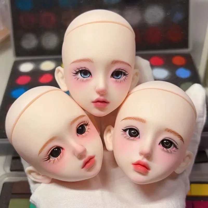 1 Pieces Open Head for 28cm Girls Doll 1/6 BJD White Skin Without Makeup DIY Toys 4