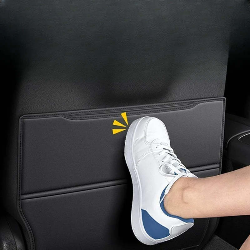 For BYD King 2025 Leather Anti-Child-Kick Pad Car Waterproof Seat Back Protector Cover Interior Accessories 2 Pieces car seat protector