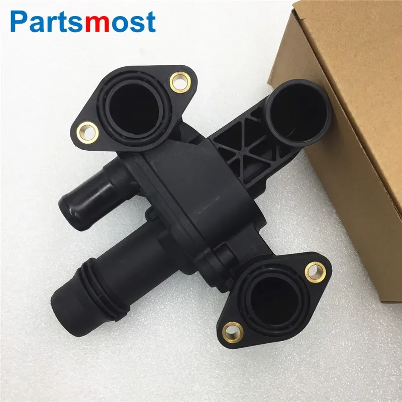 Thermostat Housing Kit For Land Range Rover Sport Discovery LR3 4 2.7 3.0 Diesel Jaguar XF Water Outlet Pipe 4H2Q8592BF LR073372 engine coolant thermostat thermostat housing cover flange engine cooling kit
