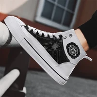 Men's Slip-on Canvas Shoes Casual Breathable Non-Slip Loafers Walking Shoes Fashion Lightweight Comfortable Sneakers for Male 2
