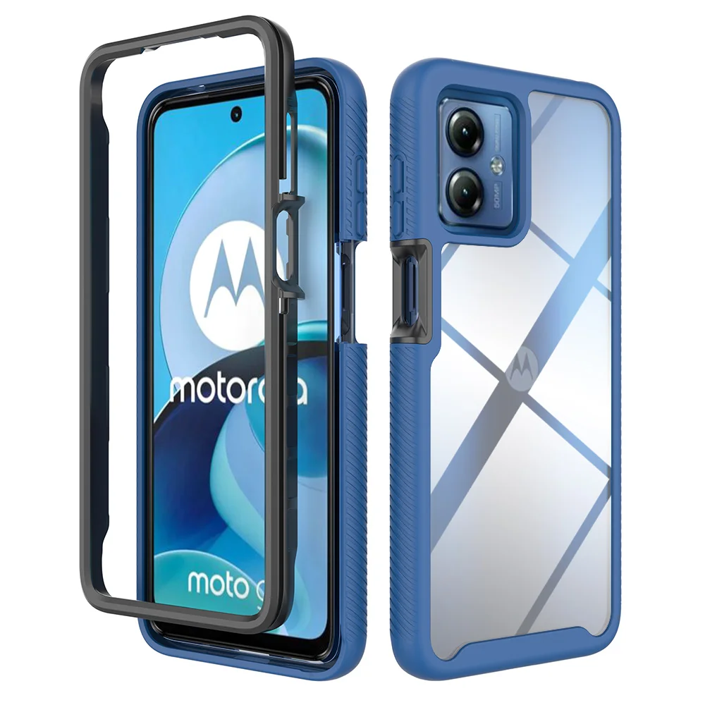 Shockproof TPU/PC Clear Case for Motorola Moto G Series
