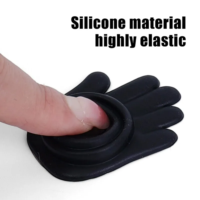 Creative Palm Shape Silicone Bumper Pads Car Door Anti Collision Protector Thick Adhesive Door Edge Guard Anti Scratch Mats