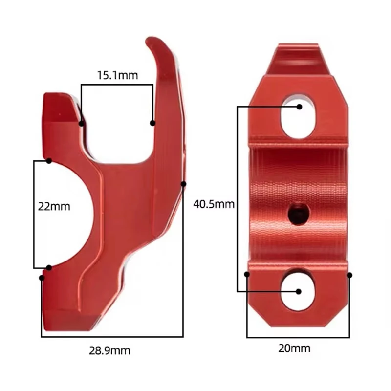 Gancio Portaoggetti Multifunzionale per Moto e Scooter, 1 Pezzo, Gancio Universale per Manubrio Moto, Supporto in Alluminio per Bagagli e Casco - immagine 6