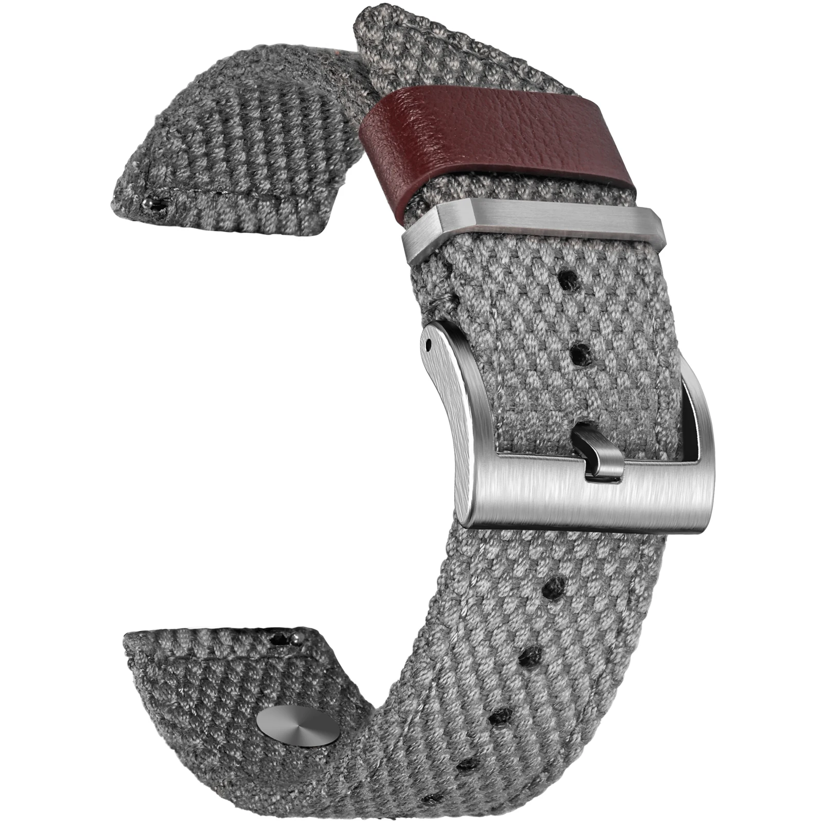 Hemsut Vintage-Style Quick Release Military Canvas Watch Band