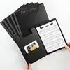 PU Leather Clipboard A4 Conference Folder Writing Pad High Quality Padfolio A5 Foldable Clipboard With Storage 6