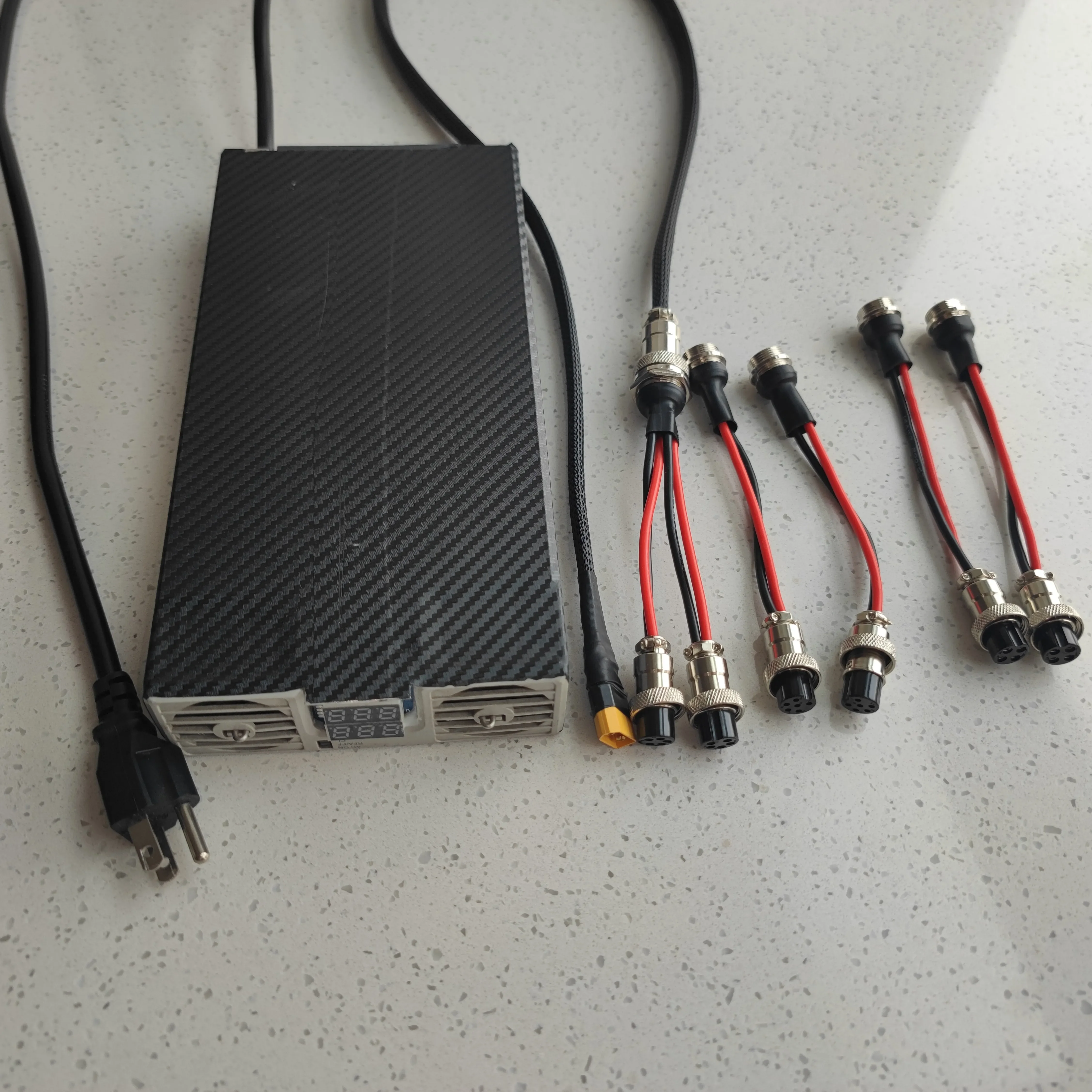 Lithium battery charger Power cableXT60 to gx20-4to dual gx-16-6to dual gx-16-5togx-16-4 Output power cable Lithium ion