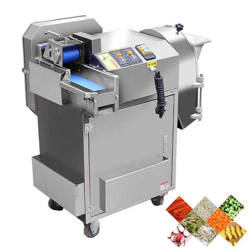 

Automatic Cutting Machine Electric Onion Slicer Machine Potato Shredder Dicing Machine Commercial Vegetable Cutter Machine