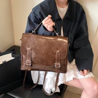 High-quality Leather Backpack Women Fashion School Bag England College Style Designer Luxury Solid Shoulder Bag Ladies Handbags 2
