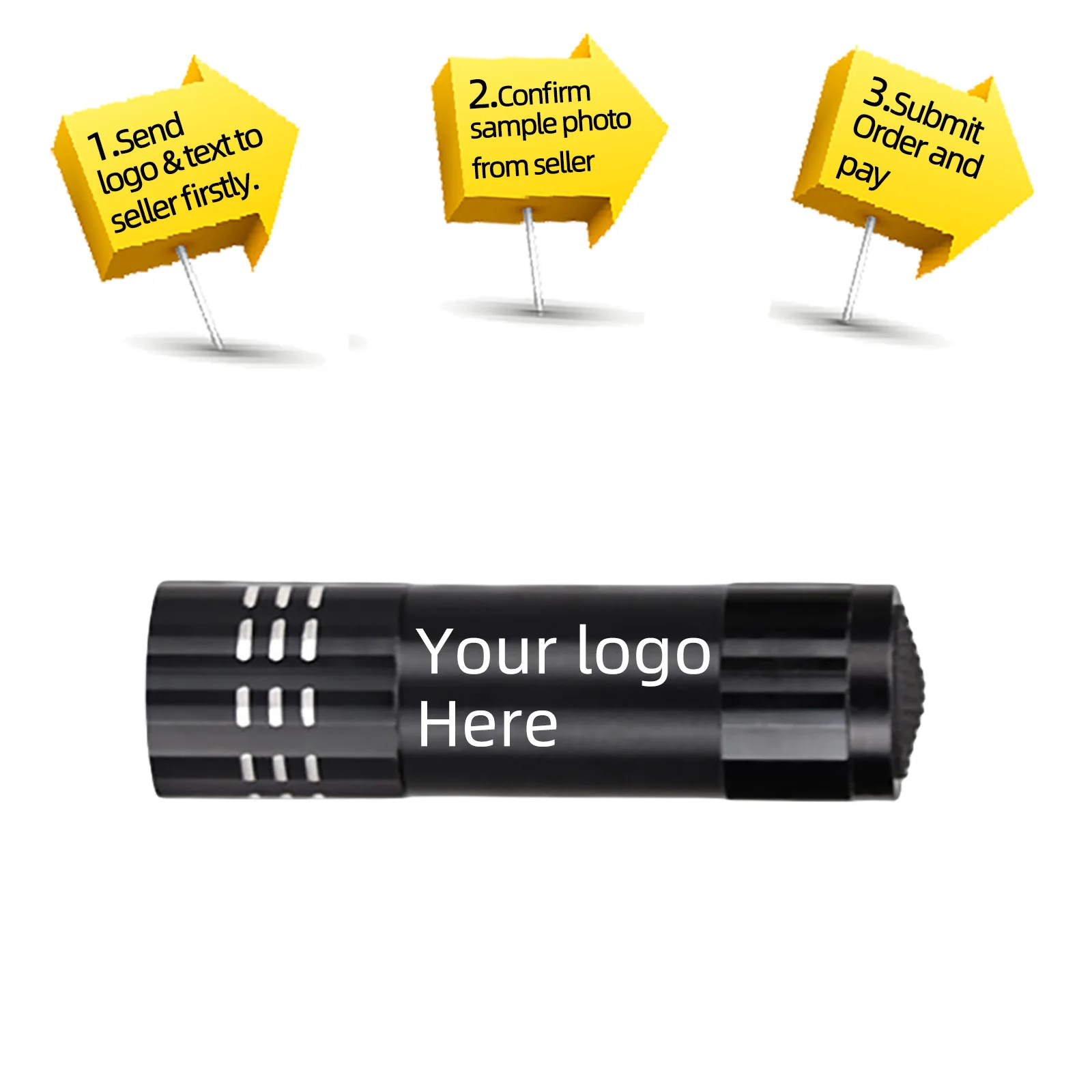 20pcs Customize Flashlight Torch Super Bright 9 LED Light for Business Promotion Gift Mini Pocket Flashlights Party glowing flashlight