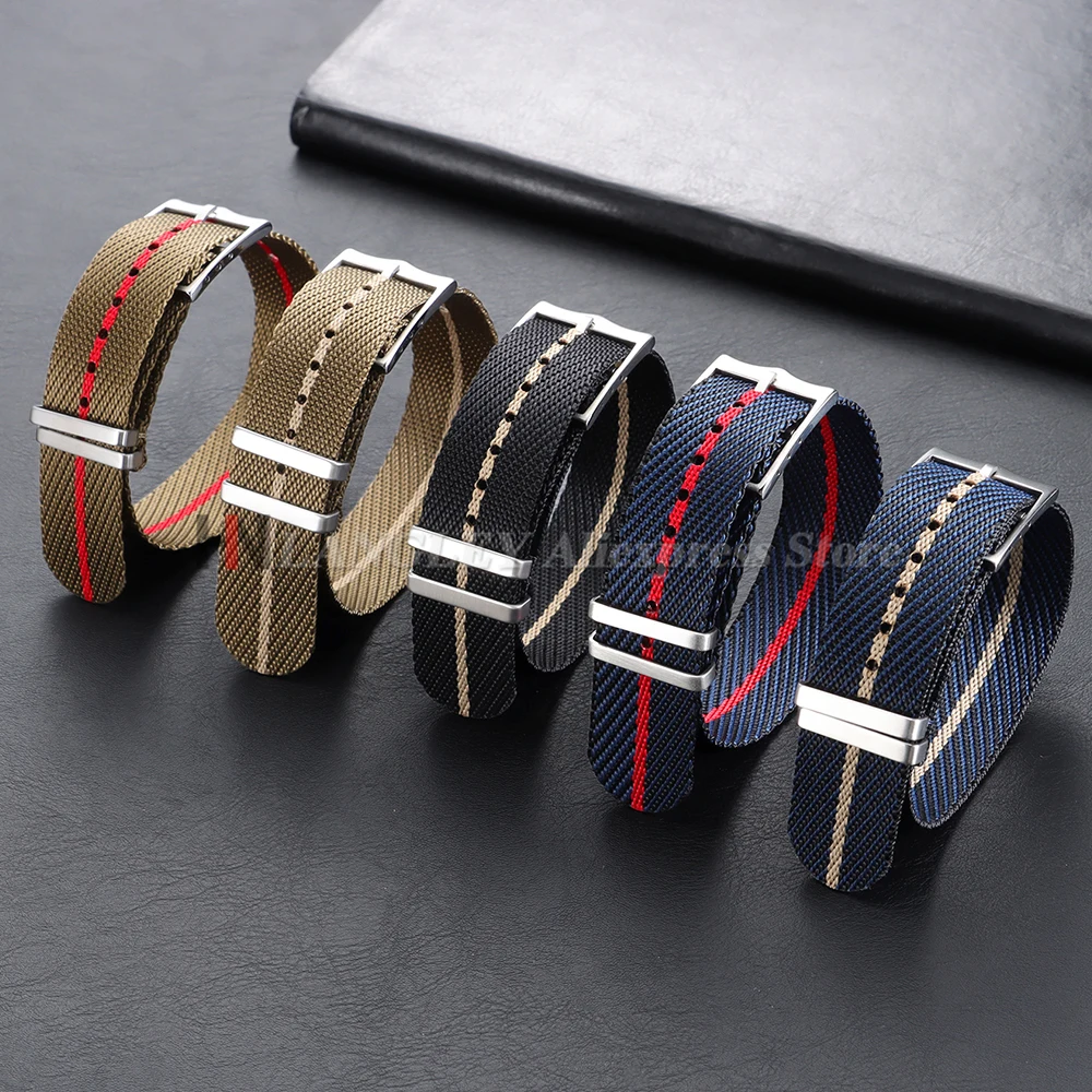 Premium Nylon Canvas Watch Band - Military Style Sport Strap