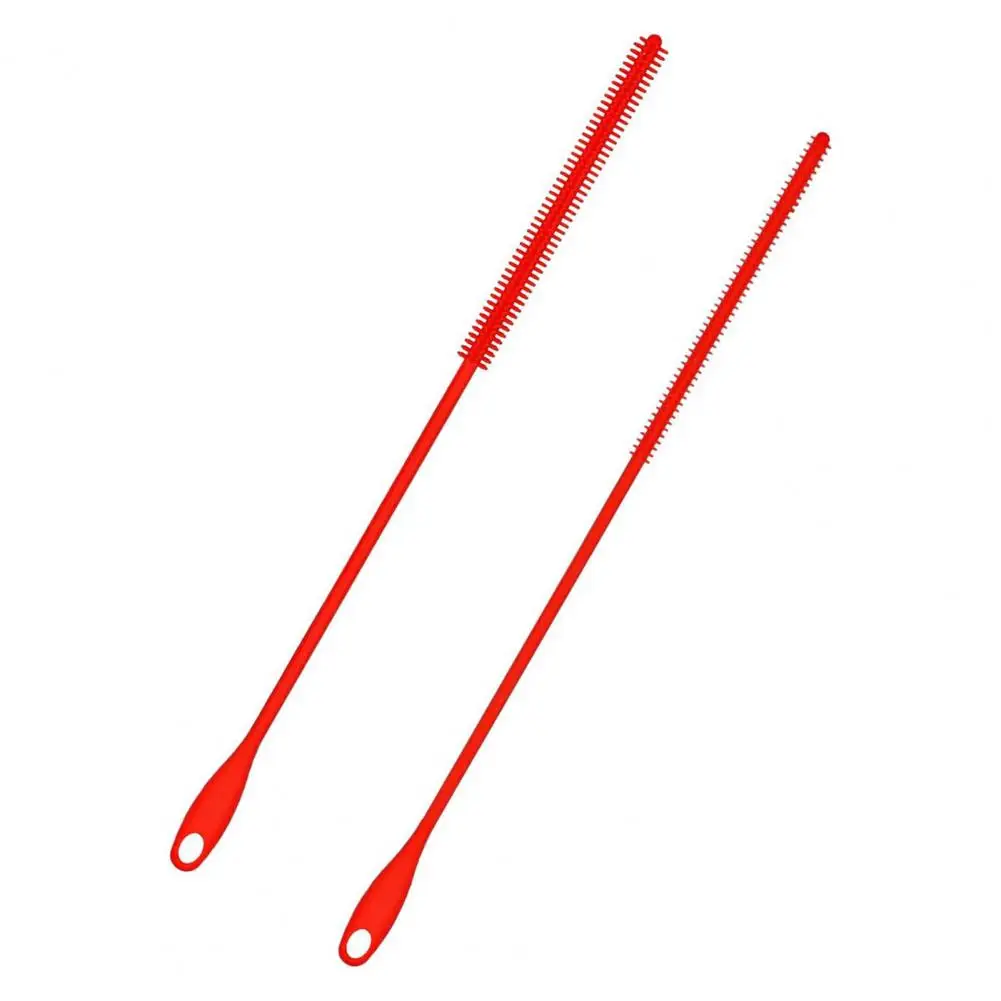 Children Cup Straw Cleaner Set of 2 Silicone Straw Brushes Food Grade Bpa Free Portable Reusable Bendable Extra Long for Straws 5