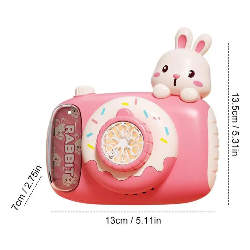 Electric Bubble Machine Camera-Shaped Automatic Bubble Toys Cartoon Cute Bubble Blower Portable Kids Toys for Outdoor Games 6