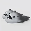Cute Gradient Shark Slippers Women Men Outside Sandals Indoor Slides Couples Summer Shoes Parents Kids Soft EVA Beach Flip Flops 1
