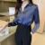Woman Spring Autumn Style Blouses Shirts Lady Casual Long Sleeve Turn-down Collar Blusas Tops DF4846