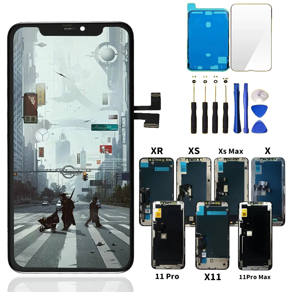 OLED Display LCD Touch Screen Digitizer For iPhone 12 X XR XS Max 11 Pro  Max Lot