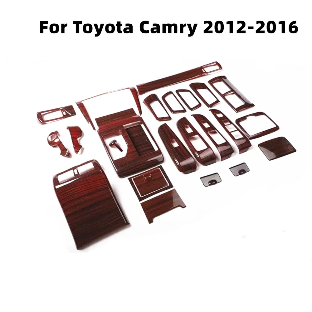 For-Toyota-Camry-2012-2013-2014-2015-2016-Accessories-Wood-Grain-Car ...