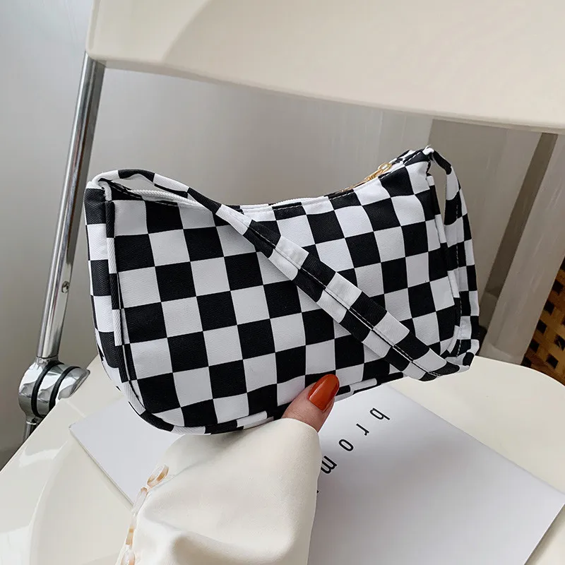 Borsa a spalla donna stampa animale piccola borsa nylon a mano_voghion.com