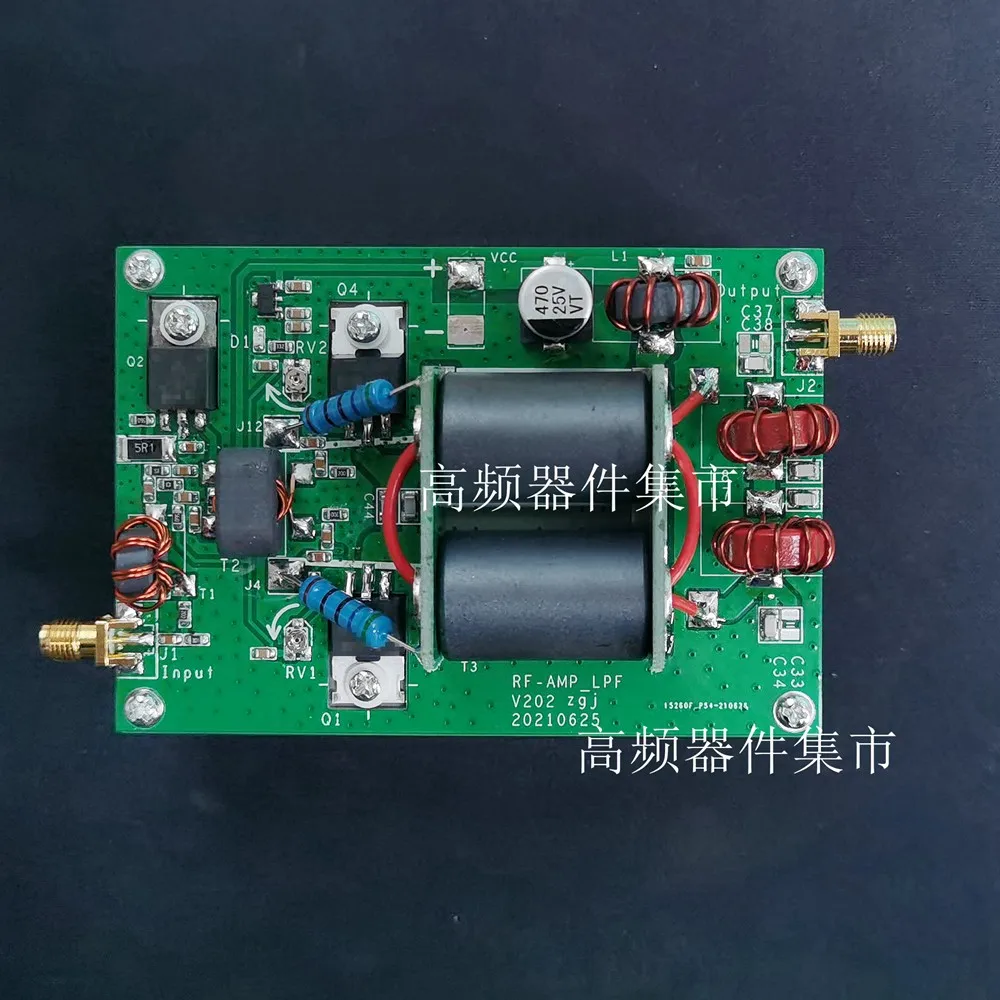 

1-10 мВт до 30 Вт-50 Вт 11M-14 МГц 13,56 МГц усилитель мощности RF AMP + LPF