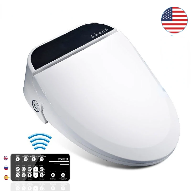 Coprisedile Wc Intelligente, Bidet Elettronico, Wc Con Riscaldamento Pulito E A Secco, Copertura Intelligente