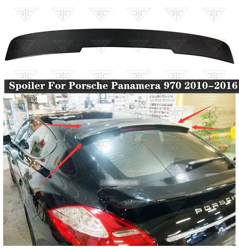 

For Porsche Panamera 970 2010 2011 2012 2013 2014 2015 2016 High Quality Carbon Fiber Rear Trunk Roof Spoiler Splitter