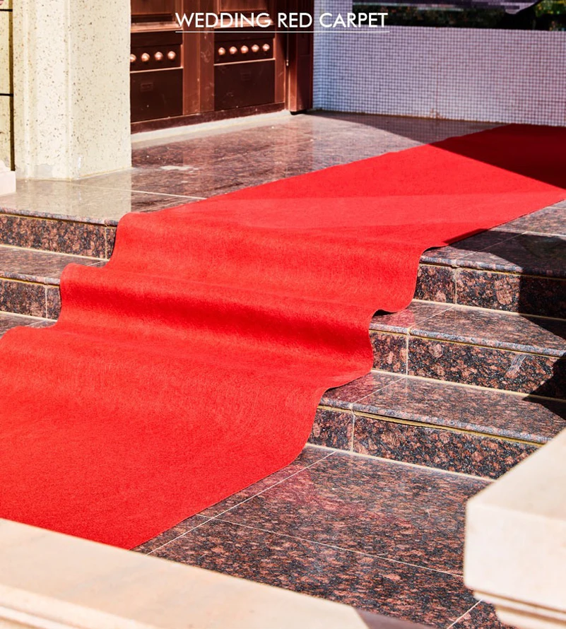Red Carpet Wedding, Runway Show, Graduation Ceremony, Outdoor Running Carpet, Anniversary Celebration Decoration