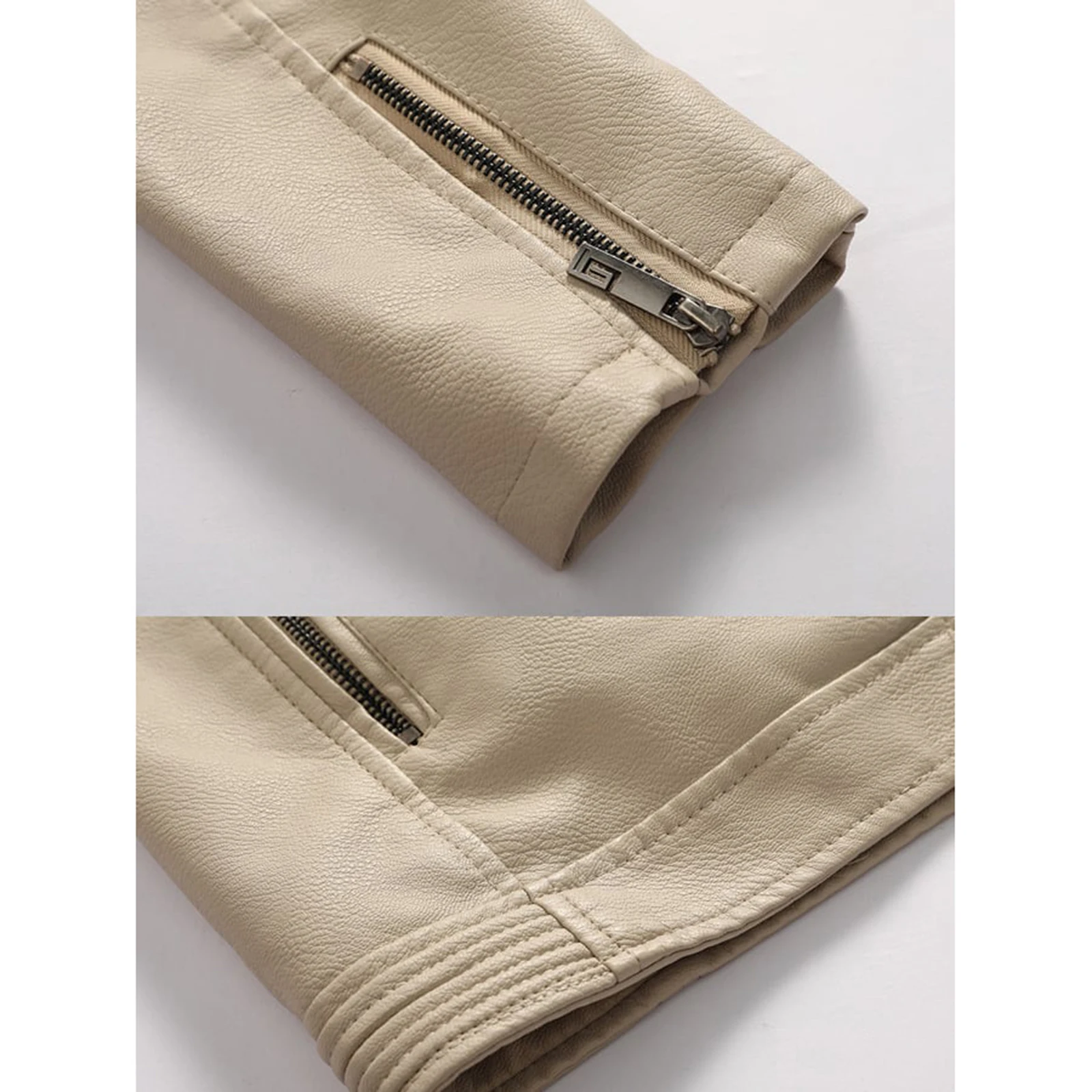 Men's Solid Color Hooded Jacket - Cuff Detail