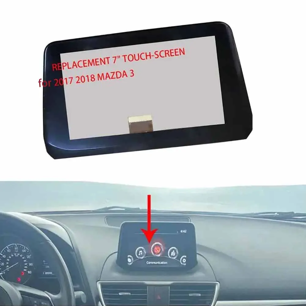 Touch Screen Display 7" Brand New Digitizer B61A611J0 For Mazda 3 2017 2018 Gps Navigation Radio