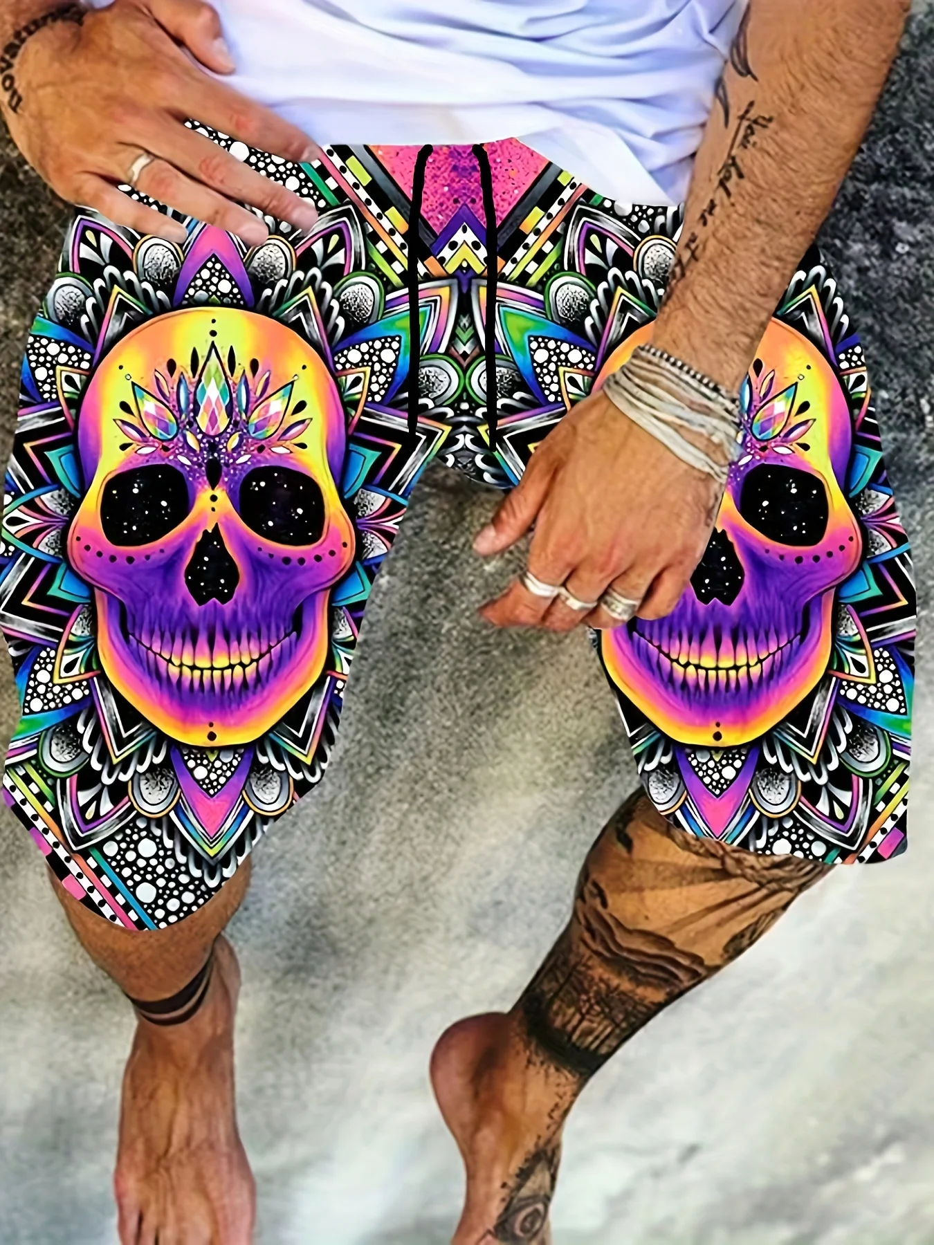 Fashionable3D Ʈ ذ Ʈ   Ʈ  Ʈ ġ  ݹ ĳ־ ׸  ⼺ shortsS-5XL