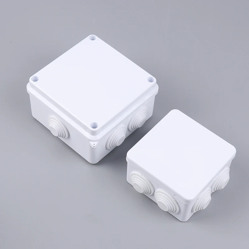 1pc IP65 Waterproof White PVC Electrical Enclosure for Indoor and Outdoor Wiring