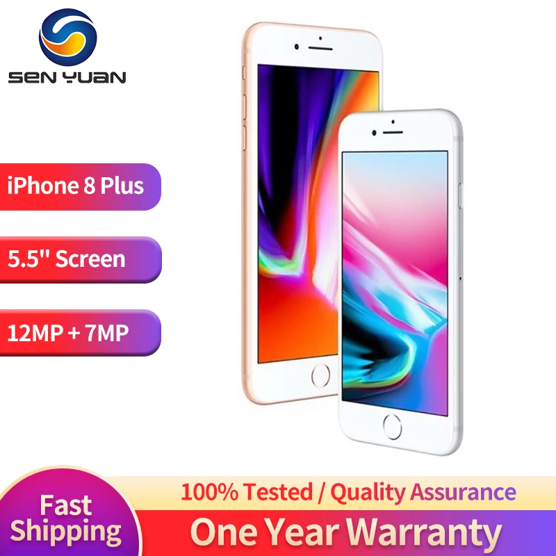 Overflod italiensk Boghandel Apple Iphone 8 8P 8 Plus 3GB RAM 64GB/256GB Hexa Core 12MP 4.7“/5.5” iOS  Touch ID 4G LTE Fingerprint iPhone 8 Plus Used Phone _ - AliExpress Mobile