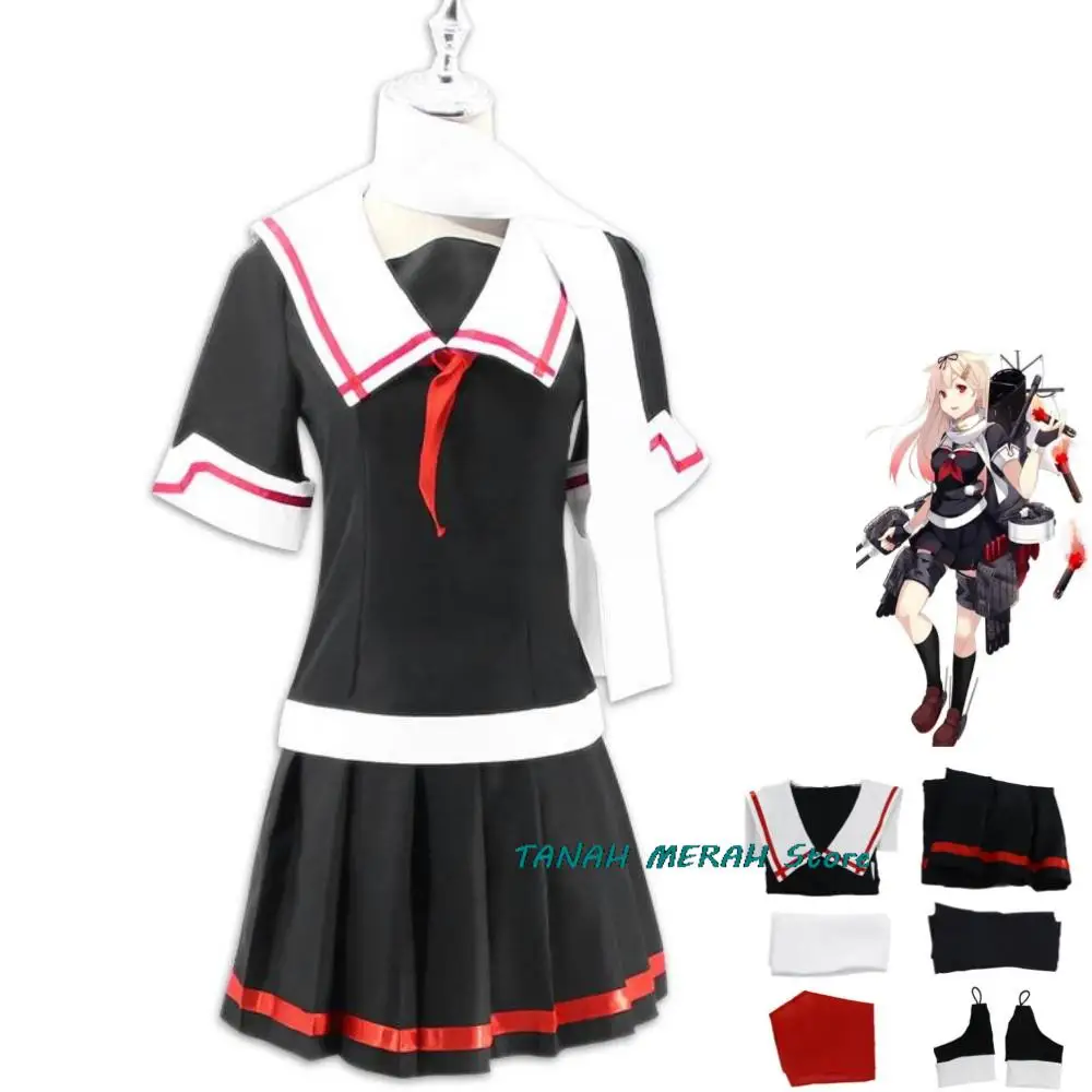 

Anime Game Kantai Collection Yuudachi Cosplay Costume Japan South Korea JK School Uniform Woman Sexy Kawaii Party Carnival Suit