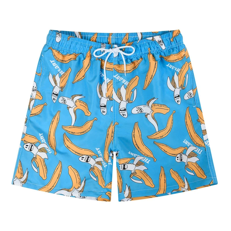 Funny Fruit Banana 3d Print Beach Shorts Men Plant Flamingo Graphic Short Pants Women Kid Outdoor Sports Surf Board Swim Trunks 2