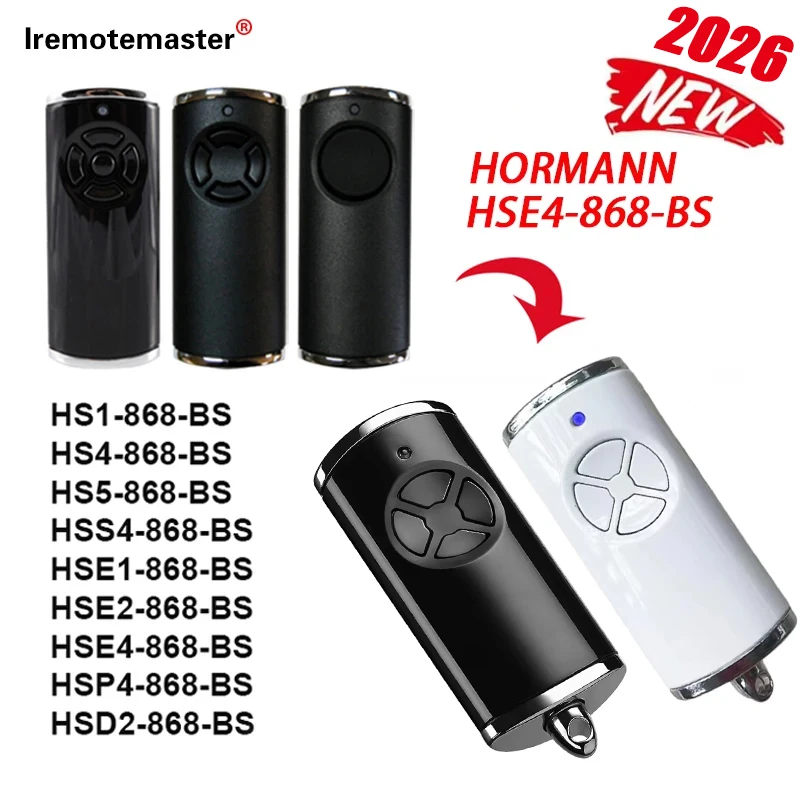 For HORMANN Bisecur Garage Remote Control HS1 HS4 HS5 HSE4 HSE2 HSE1 HSP4 HSD2 HSS4 868 BS Garage Door Opener 868MHz 2026