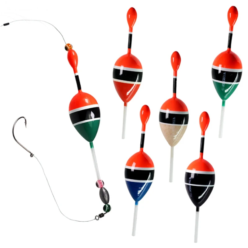 5pcs/lot Fishing Slip Float Bobbers 15g 5g Balsa Wood Fishing Slip Float 6 colors Slip Bobber Rigs 448d 5pcs pack bright colored fishing float buoyancy floating round sphere multi size stick fishing floats bobber tackle