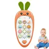 Kids Toy Phone Toddler Cell Phone And Kids Phone Toy Colorful Musical Kids Play Phone Educational Carrot Shaped Toy For Early 1
