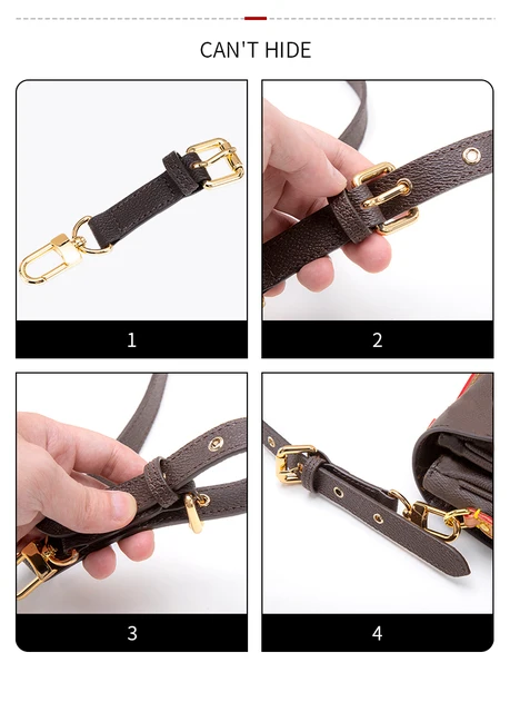 WUTA Bag Strap Shortening Adjustment Buckle for LV Metis Bags Genuine  Leather Simple Modification Shorten Strap